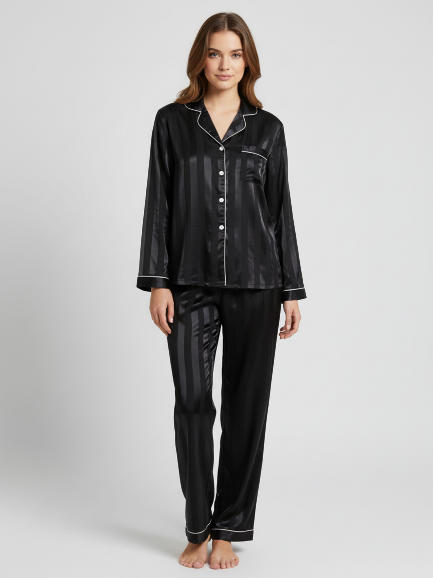 PIJAMA DE SATEN ELEGANTE