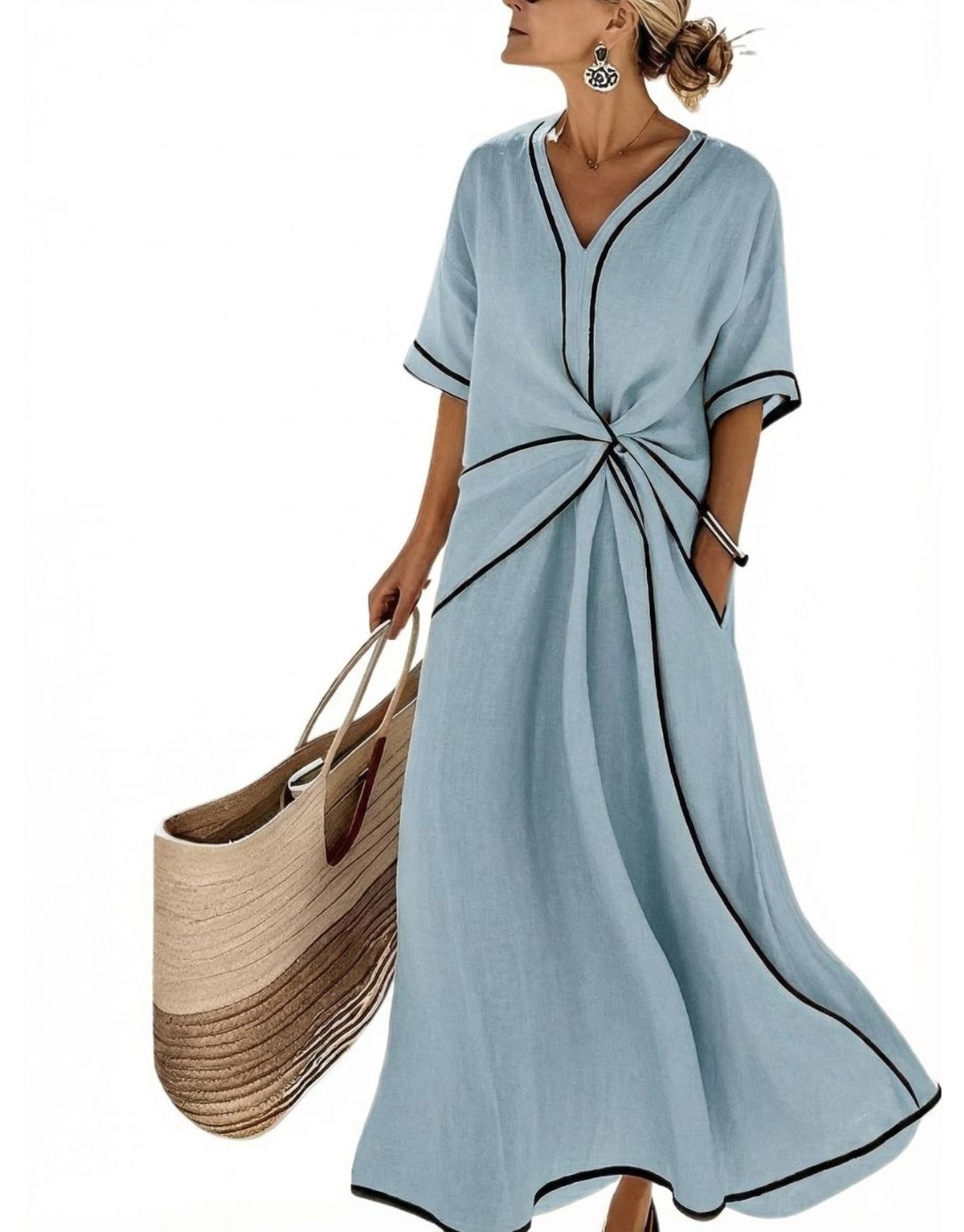 VESTIDO ELEGANTE CON UN CORTE FAVORECEDOR