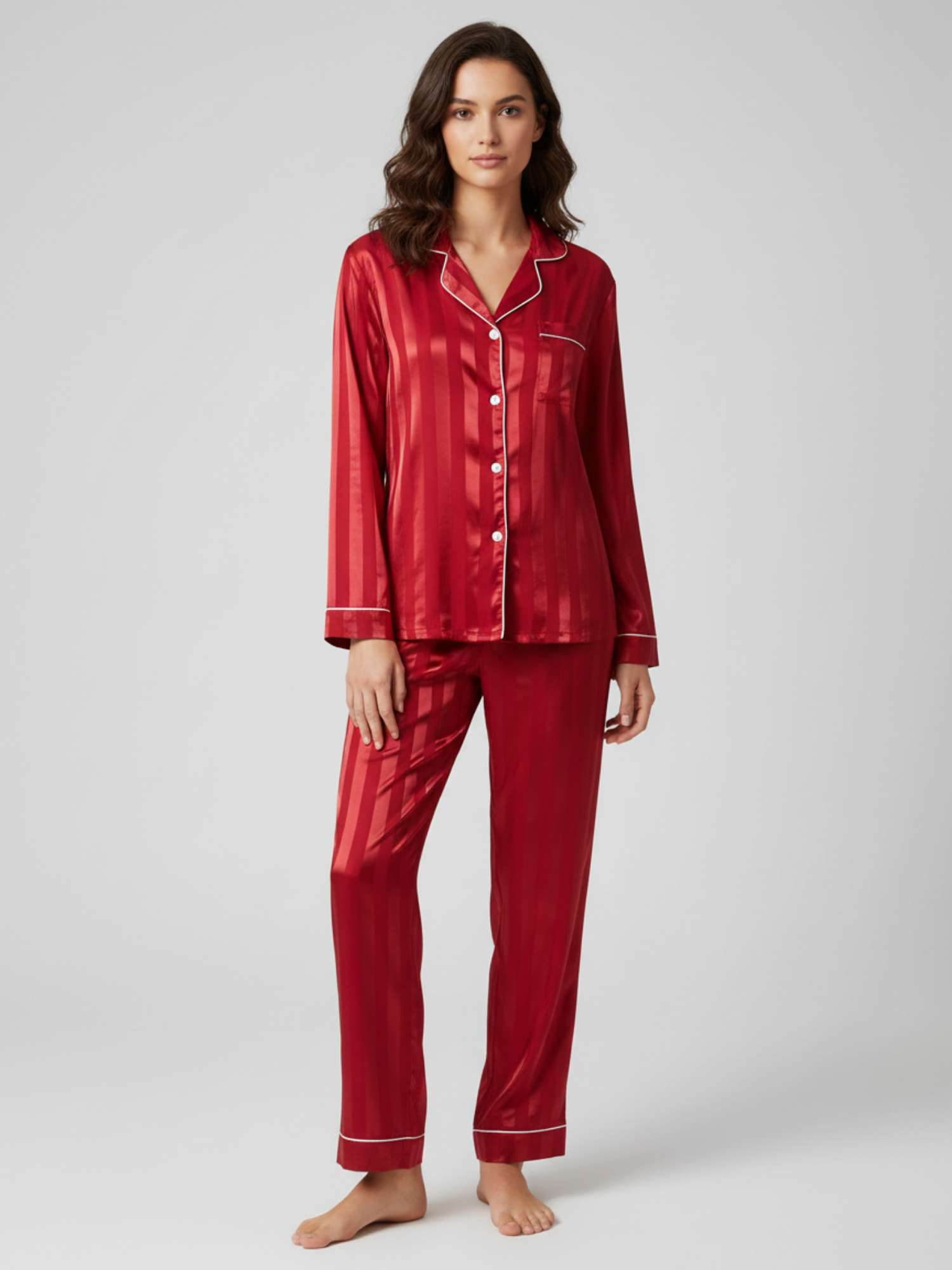 PIJAMA DE SATEN ELEGANTE