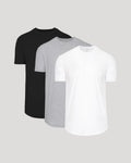 PACK DE 3 CAMISETAS CLÁSICAS DE CUELLO REDONDO