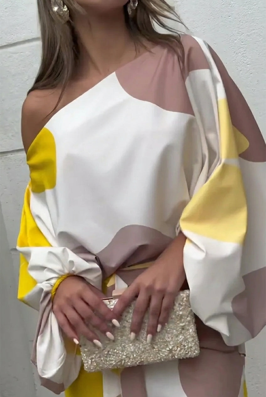 VESTIDO BRESIA CONJUNTO DOS PIEZAS CON FLECOS