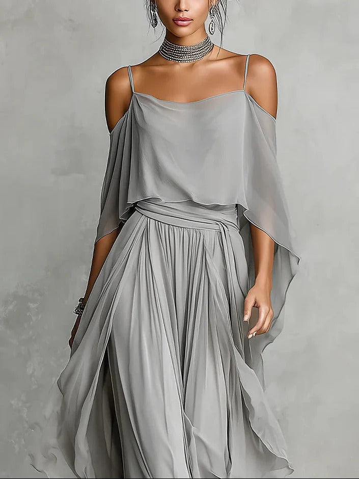 ISABELA CONJUNTO FLUIDO CON TOP DE TIRANTES Y PANTALÓN LIJERO