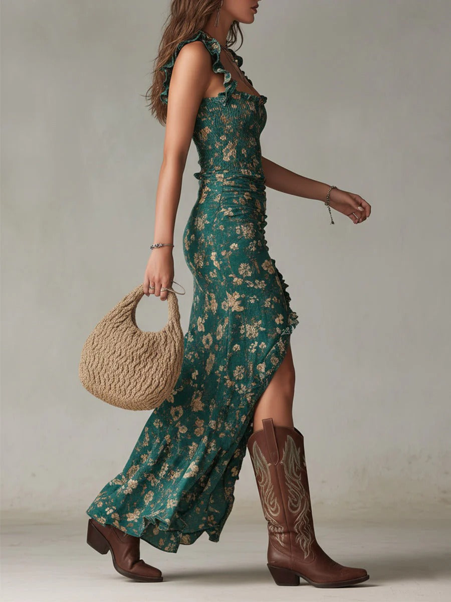 ZARA VESTIDO CON APERTURA LATERAL