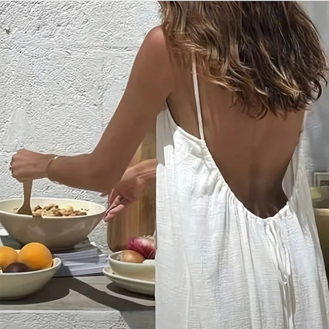 Vestido Aura Espalda Descubierta y Máxima Comodidad